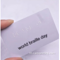 Kat kado NFC Braille pou moun ki avèg